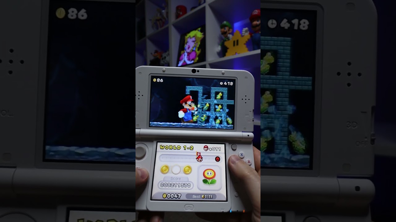 Koopa Crush by a gigantic Mario | New Super Mario Bros. 2 | Nintendo 3DS