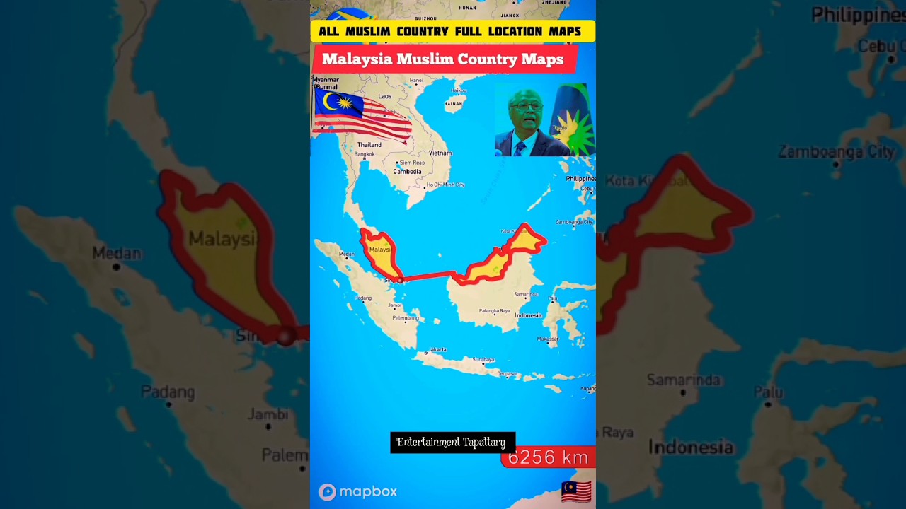 Malaysia Muslim Country full Location Maps🇲🇾 #short #malaysia  #muslim #maps #islam #viral #location