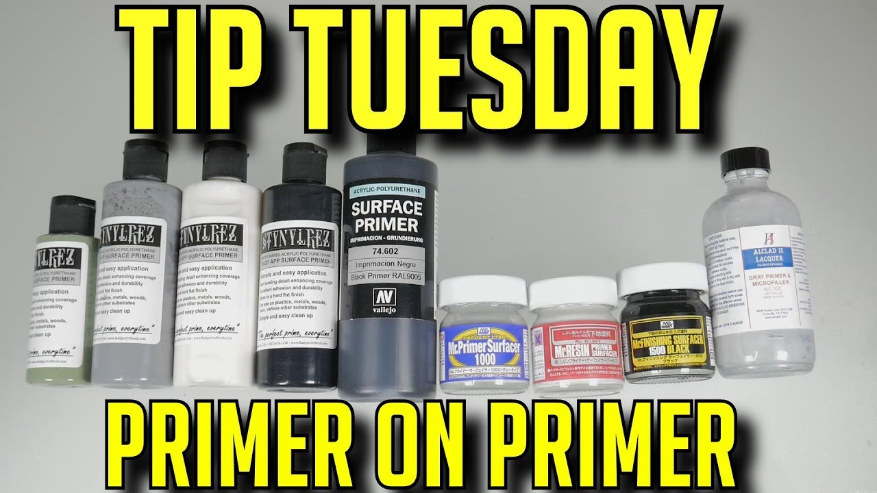Best Lacquer And Acrylic Primers I Use Stynylrez - Vallejo - Mr Surfacer - Alclad
