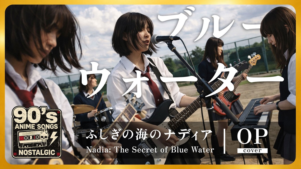 [AI Cover] Nadia: The Secret of Blue Water OP｜Blue Water (Miho Morikawa)｜Girls Band Alternative Rock