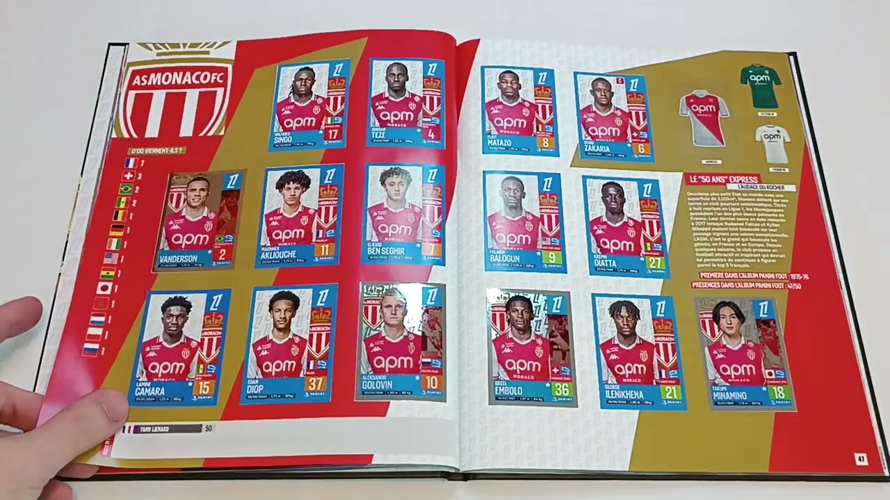 Panini Foot 2024-2025 Hardcover Album - 100% Complete