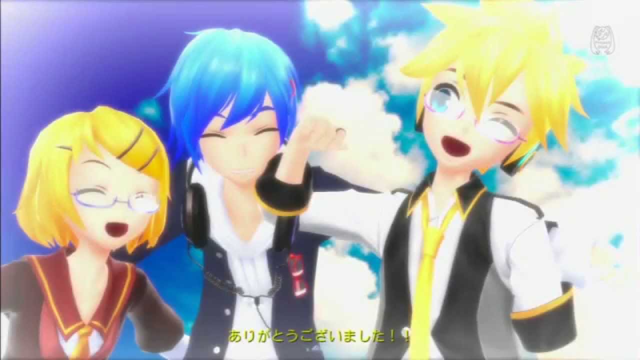 DIVA F 2nd EDIT [青春ハローワーク/ Buluharu Hello Work] KAITO / Kagamine Len / Kagamine Rin