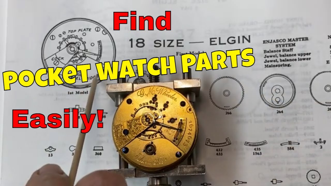 How To FIND the CORRECT Replacement Parts For Your Broken Vintage Pocket Watch