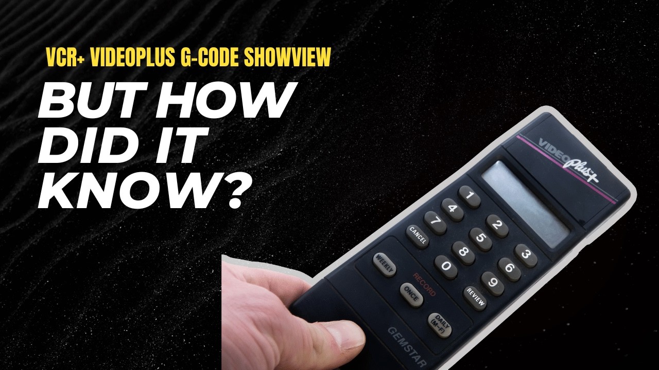 This Weird Remote Knew TV Listings?! VCR+ Demystified