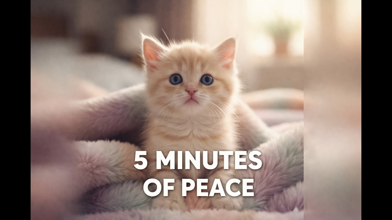 LIVE Peaceful Kittens & Spoken Soul Affirmations 💛 Calm Music 24/7