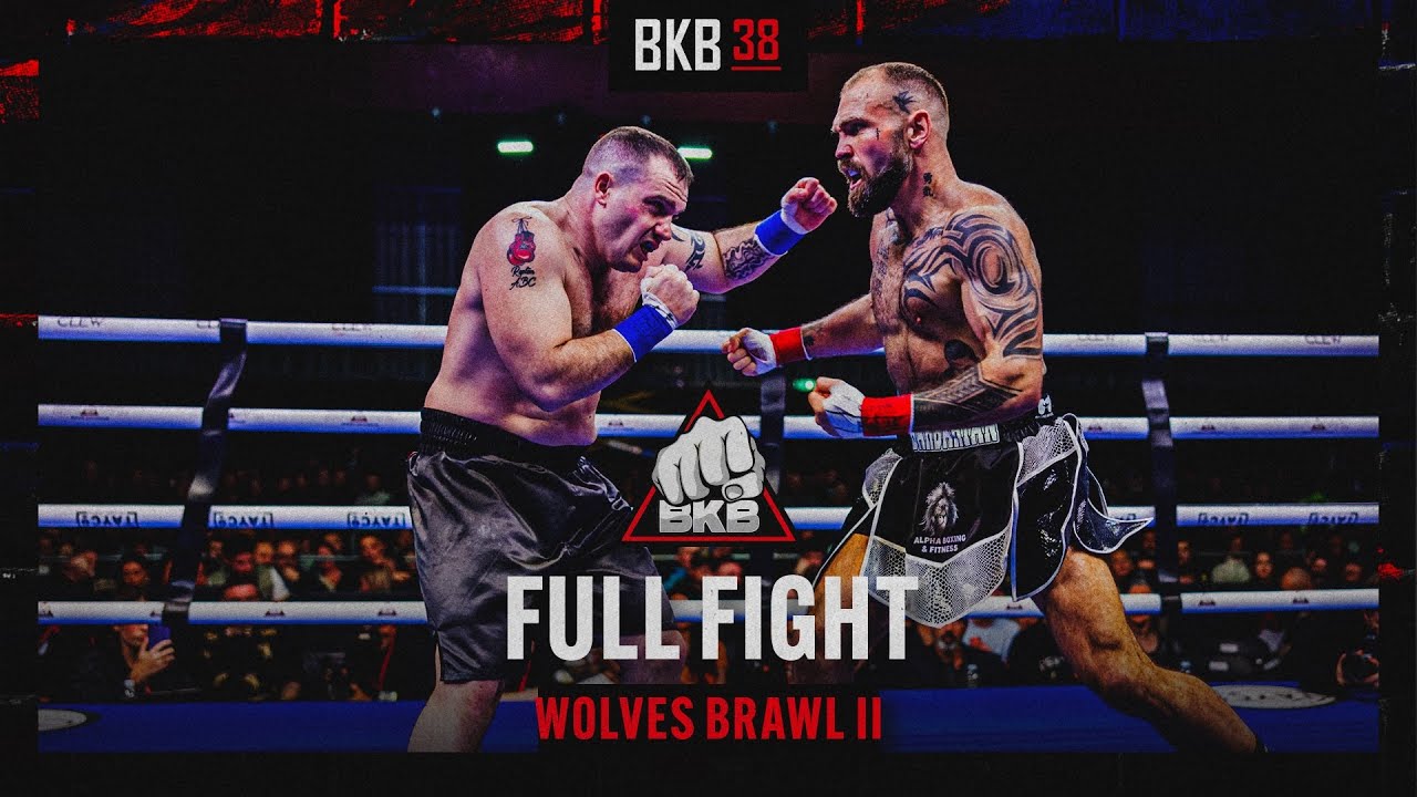БЕСПЛАТНЫЙ кулачный бой | Мэтти Мур против Гэвина Каррага | BKB 38 - Wolves Brawl II