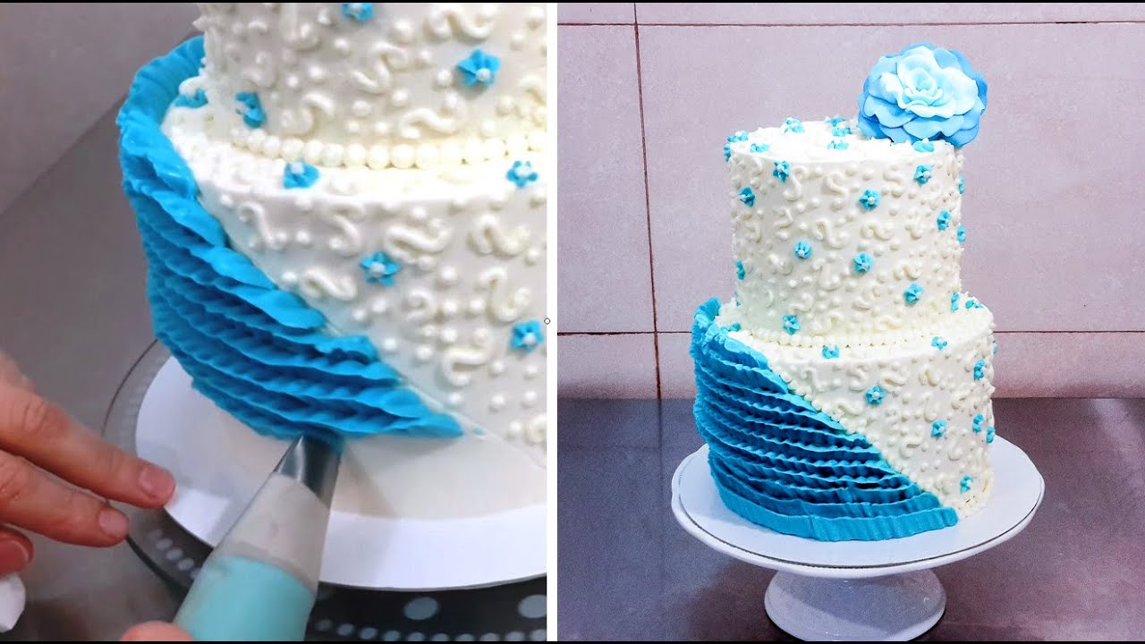 Buttercream Cake Decorating Idea | Fast and Easy to make by Cakes StepbyStep.