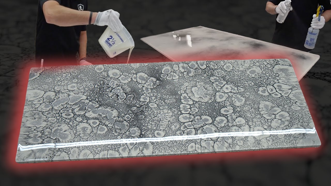 Epoxy, Spray Paint & Alcohol Technique For AMAZING Resin Pour Effects