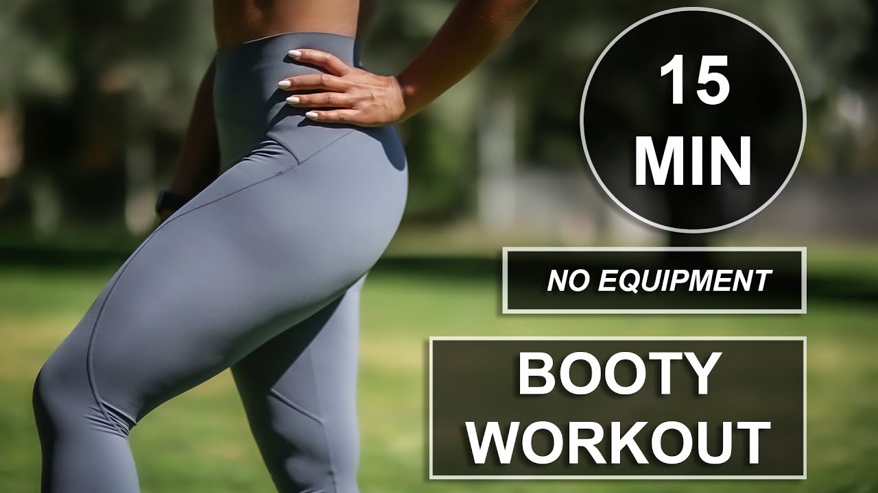 15 Min Glute Home Workout | BOOOTY Workout | No Equipment