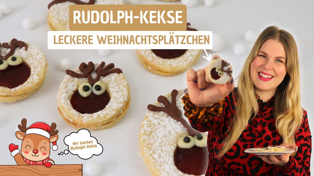 Rudolph Kekse || Linzer Plätzchen || Spitzbuben || Leckere Weihnachtsplätzchen || Jessys Küchenkunst