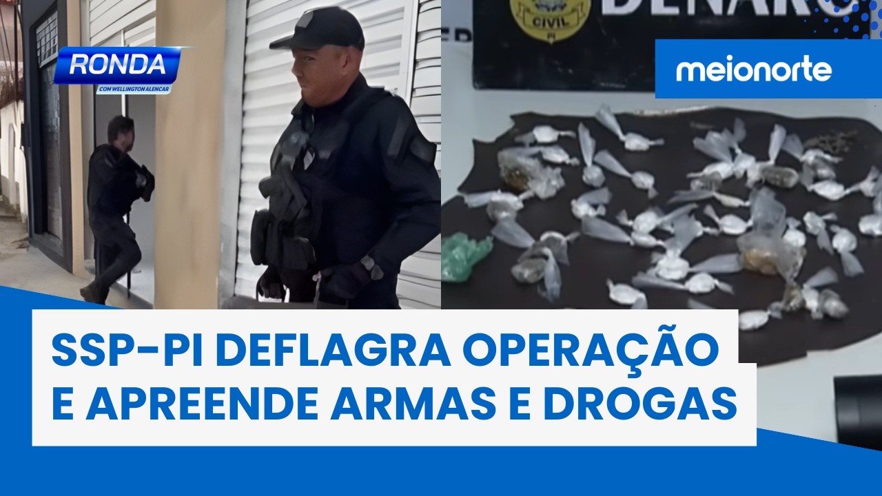 SSP-PI deflagra operação e apreende armas, drogas e prende suspeitos | Ronda