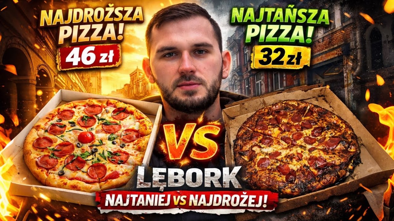 Najdroższa vs Najtańsza Pizza w Lęborku 🍕