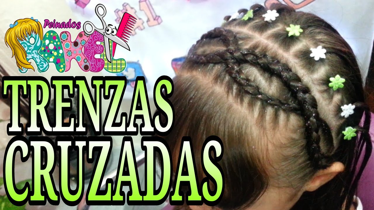 Peinado Infantil/ Trenzas Cruzadas/ Peinados Rakel 20