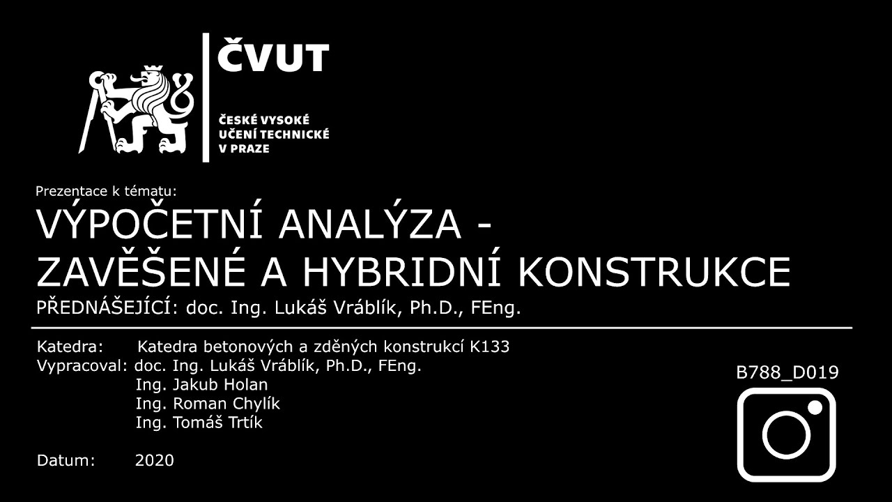 2.✅Výpočetní analýza - zavěšené a hybridní konstrukce