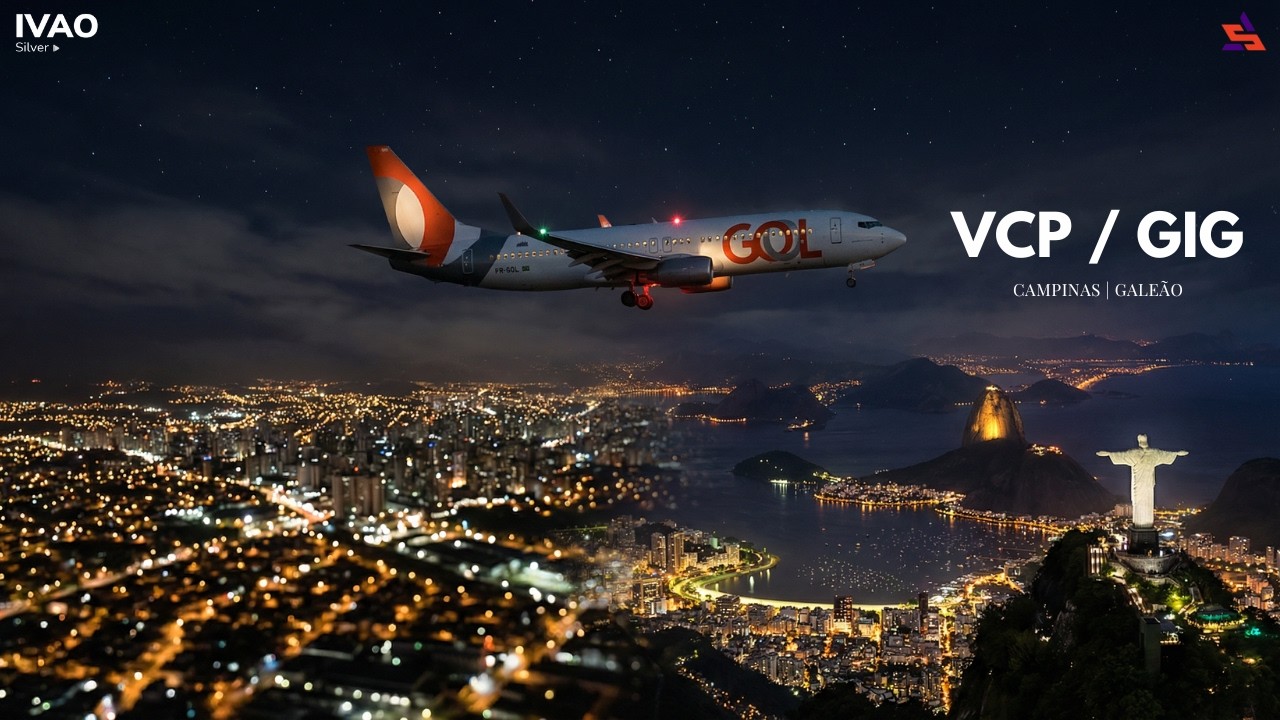 SkyTeam Virtual 🔴 Boeing 737-800 Gol🛫  Campinas [VCP|SBKP] 🛬 Galeão [GIG|SBGL]