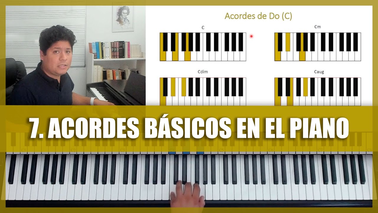 7. CURSO COMPLETO DE PIANO 🎹: ACORDES BÁSICOS EN EL PIANO