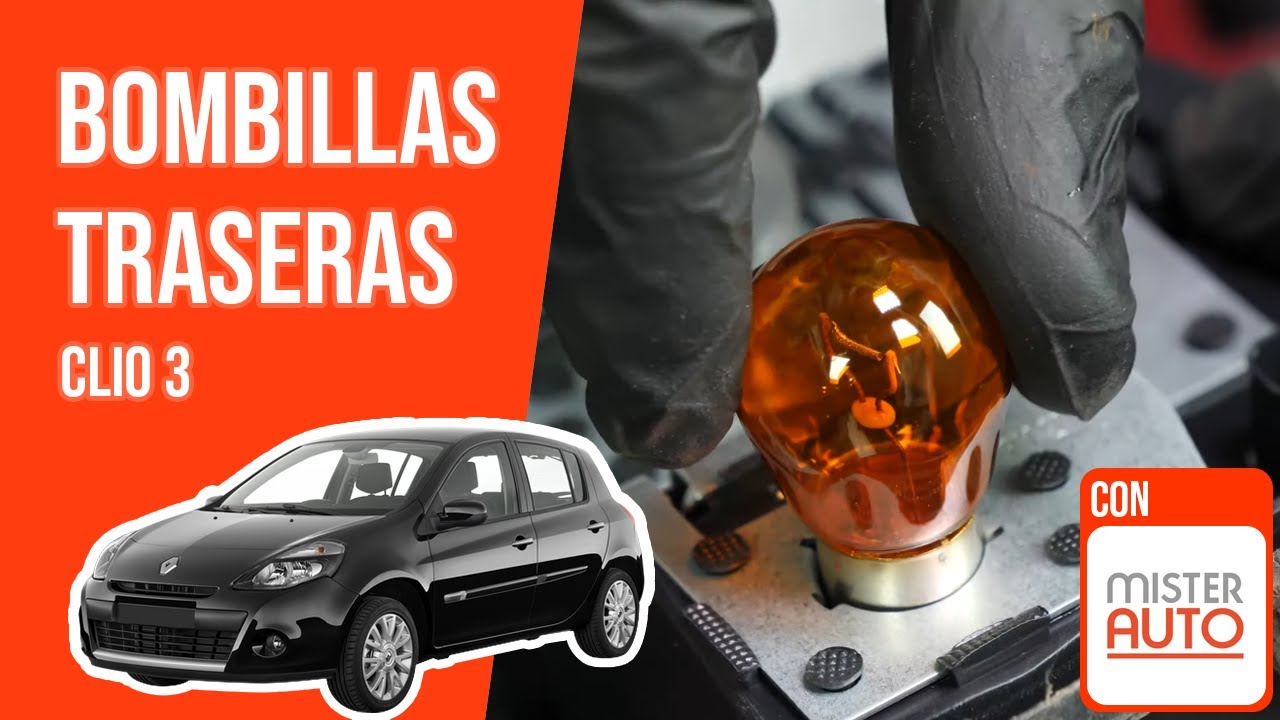 Cómo cambiar las bombillas traseras Clio 3 💡