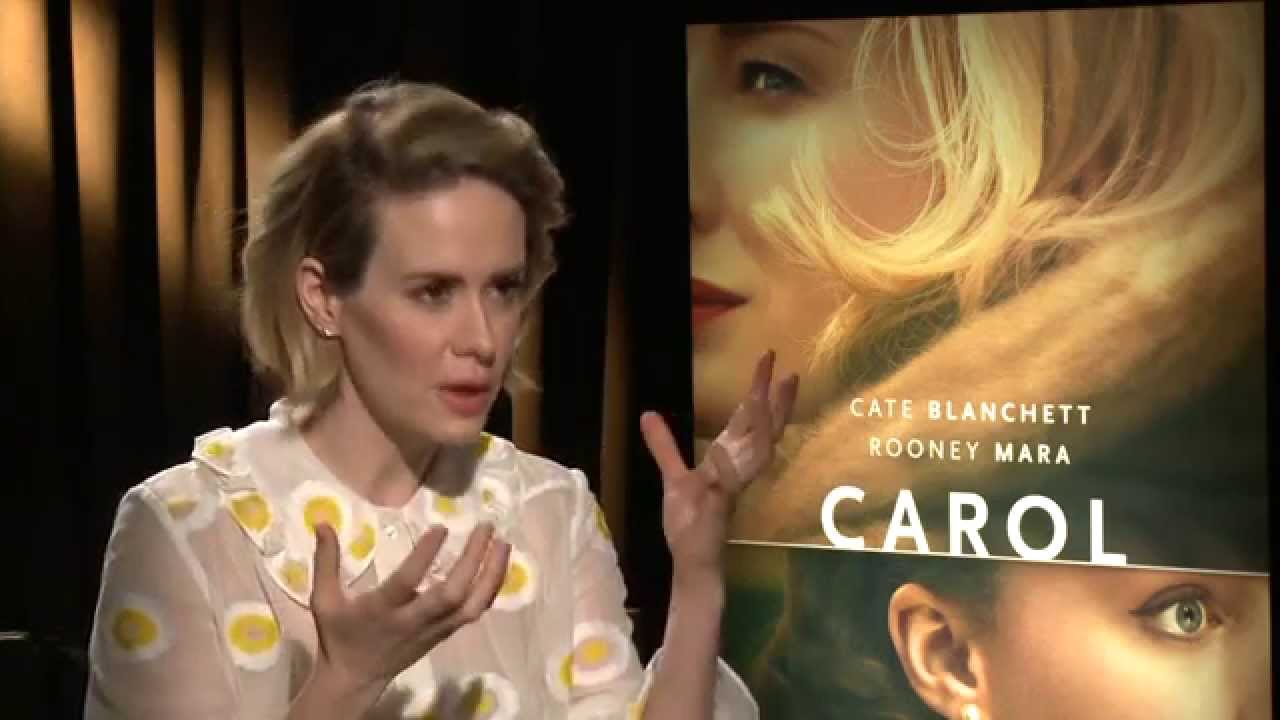 Carol: Sarah Paulson "Abby"" Official Movie Interview | ScreenSlam