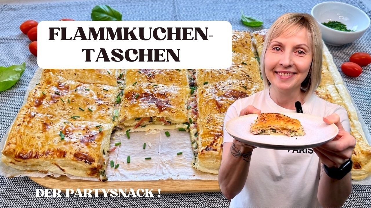 Flammkuchen - Taschen 🥳 - der Partysnack - Thermomix® Rezept