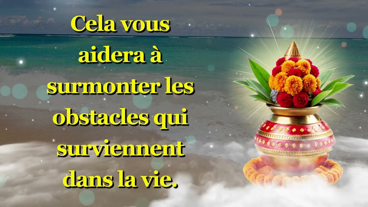 Cela vous aidera &agrave; surmonter les obstacles qui surviennent dans la vie