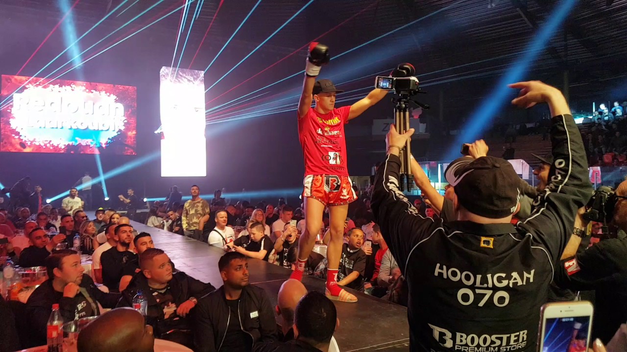 Redouan Laarkoubi opkomst met rapper Laksida Fightsense Enfusion Live Silverdome