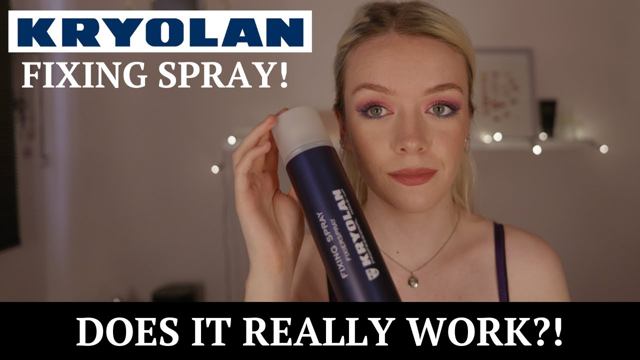 DOES THE VIRAL KRYOLAN FIXING SPRAY REALLY WORK?! 11 HOUR WEAR TEST AND REVIEW!