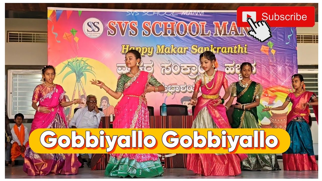 Gobbiyallo, Gobbillu Sankranthi song 🎉🪁 #sankranthi #svsschool 