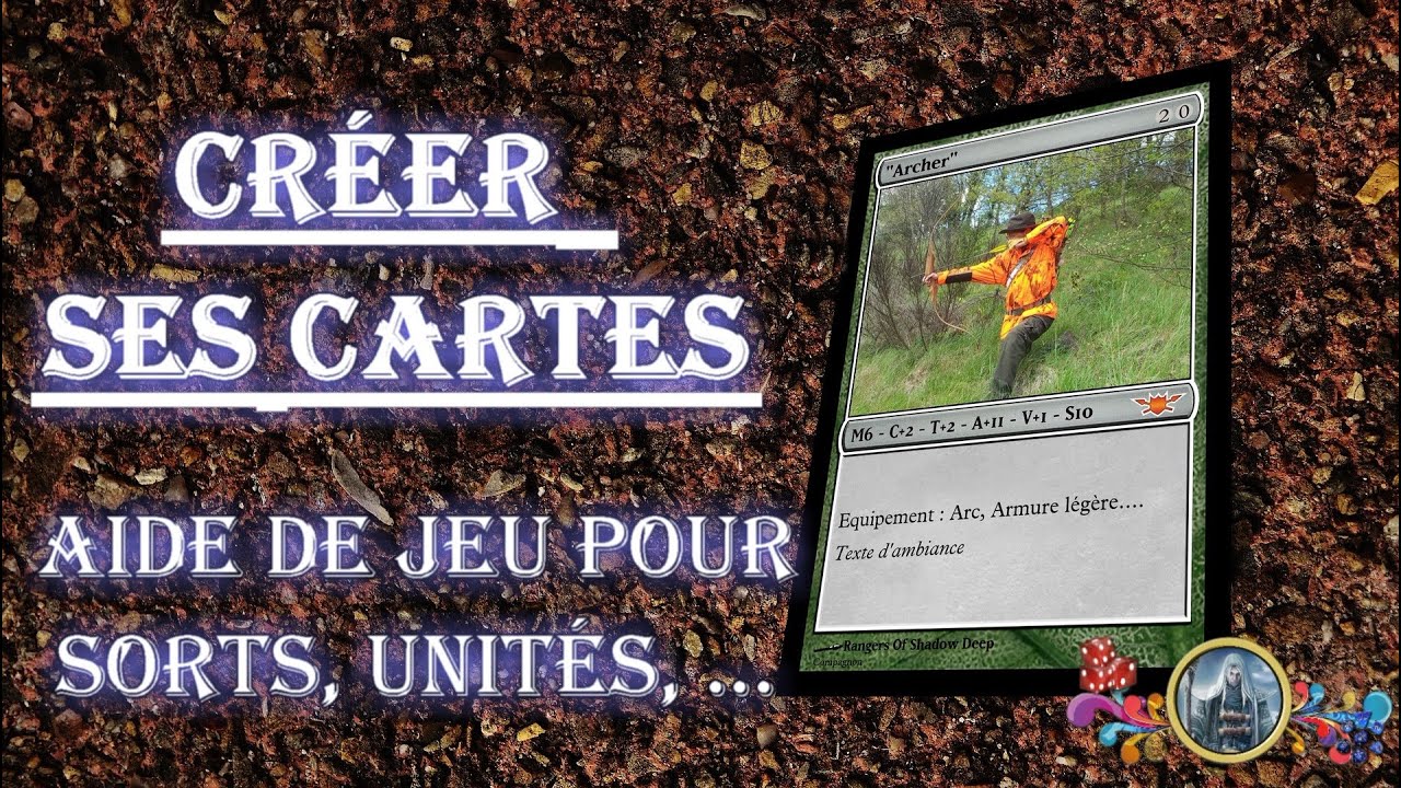 🃏 Créer ses cartes de jeu | 🎴 Aide de jeu pour : sorts, objets magiques,  etc...