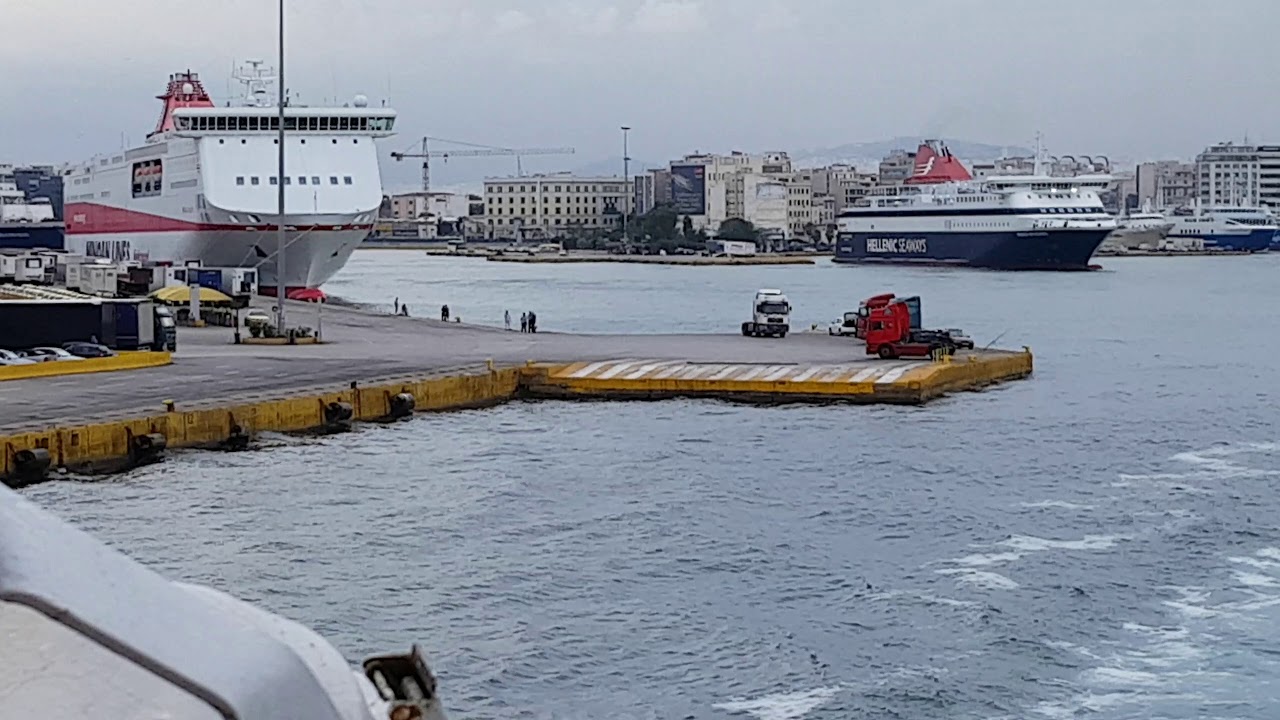 Αναχώρηση του Blue Star Paros 16/6/2018 |Ελληνικά Καράβια|