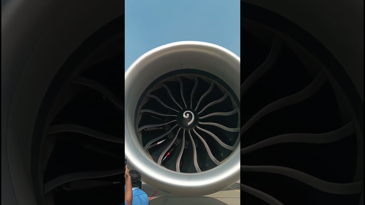 General Electric GE9X Engine Close up #shorts