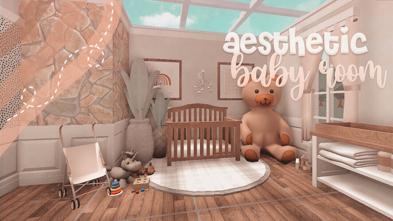aesthetic bloxburg nursery speedbuild 🦢|| fairyglows