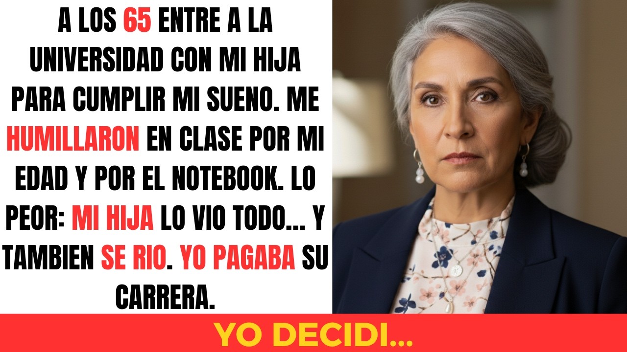 A Los 65 Entré A La Universidad Con Mi Hija. Me Humillaron… Y Ella También