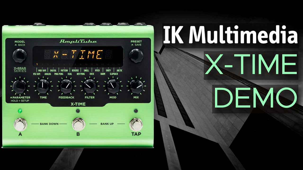 IK Multimedia Amplitube X Time Delay Sound Demo (no talking) with MEGAfm and SH-01a
