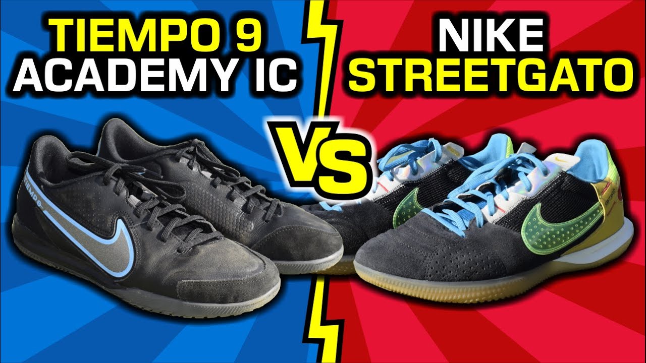 Qual a MELHOR chuteira de FUTSAL? Testei a Nike Streetgato e Tiempo Legend 9 Academy IC