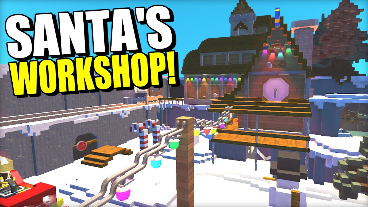 HIDE and SEEK in Santa's Creepy Workshop! (Scrap Mechanic Multiplayer)