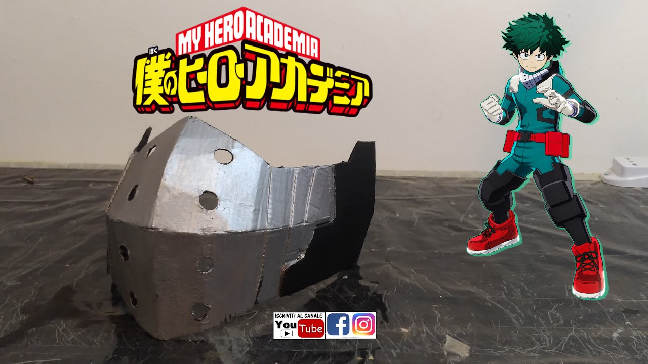 TUTORIAL - Come Realizzare la Maschera di Izuku Midoriya - MY HERO ACADEMIA