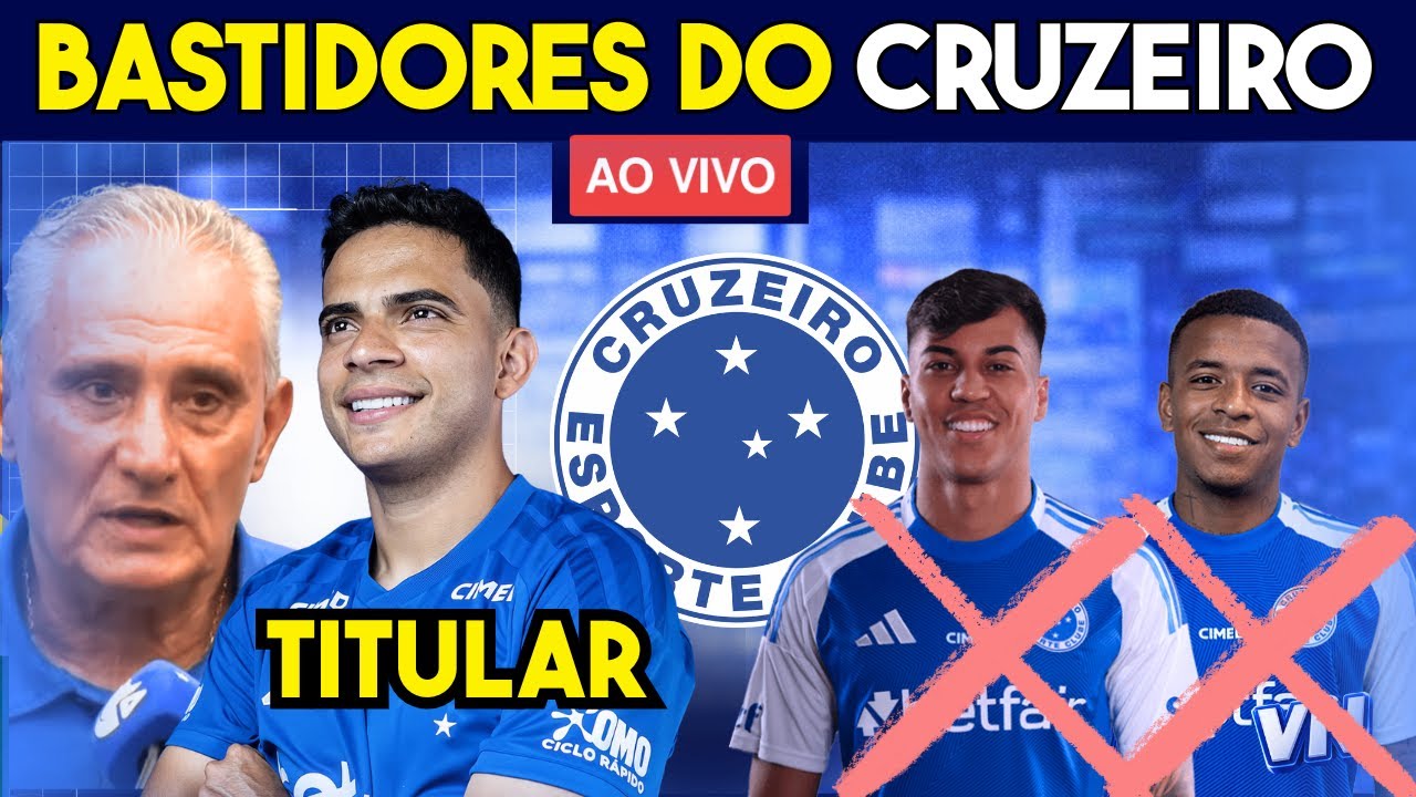 BRUNO RODRIGUES TITULAR KAO JORGE ARROYO FORA BASTIDORES DO CRUZEIRO