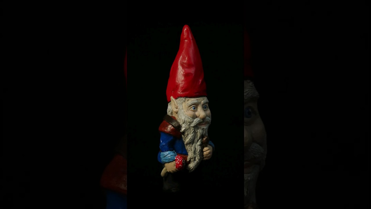 Terrifying Zombie Gnome 🧟&zwj;♂️  #horrorshorts #zombie #artsandcrafts #sculpture