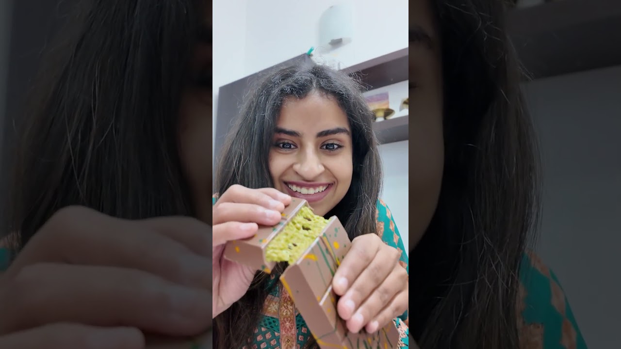 Dubai Kunafa Pistachio Chocolate Review!! | Sivaangi Krishnakumar