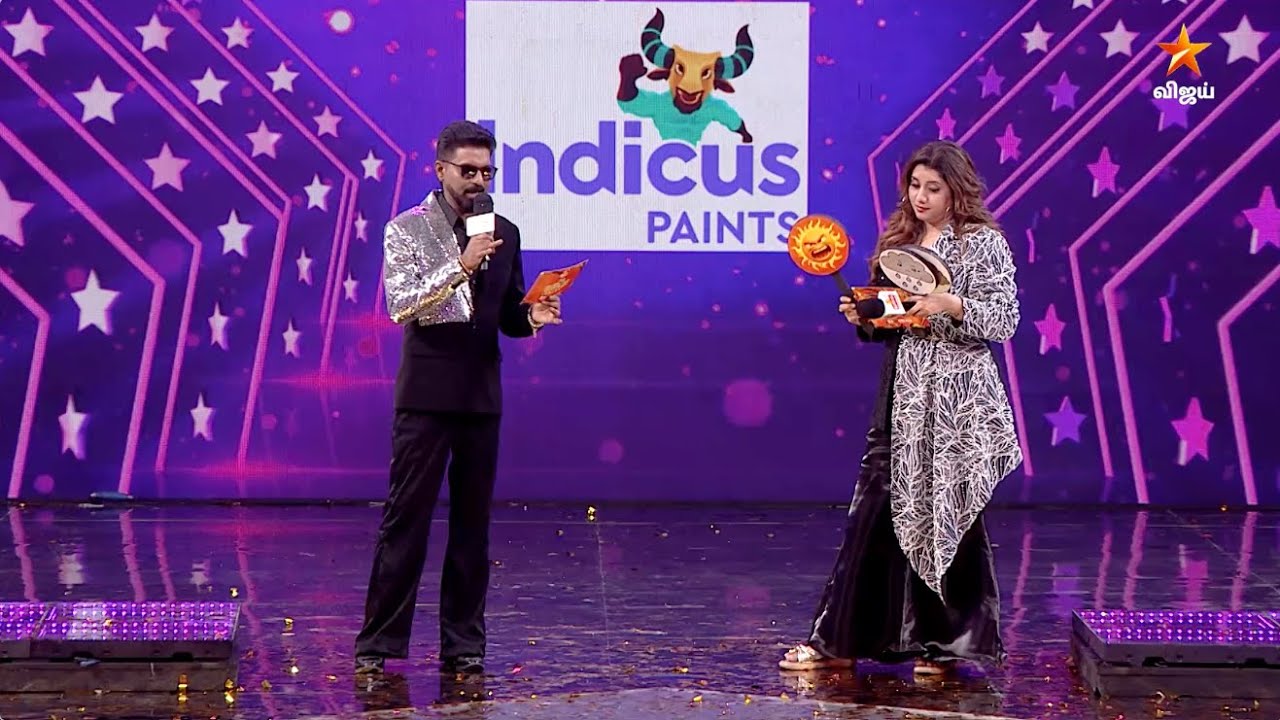 Rapid Fire Musical Shower | Star Vijay Super Singers Junior 10 | Indicus Paints