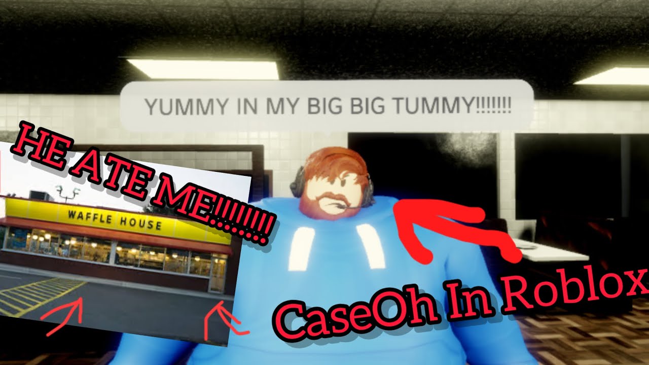 CaseOh in Roblox! (The breakfast massacre) Stupid Silly Roblox #1