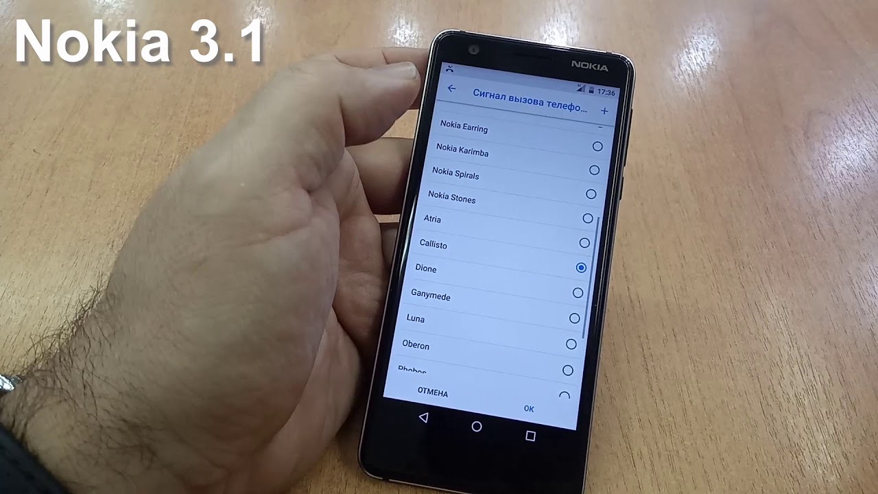 Nokia 3.1 by HMD incoming call