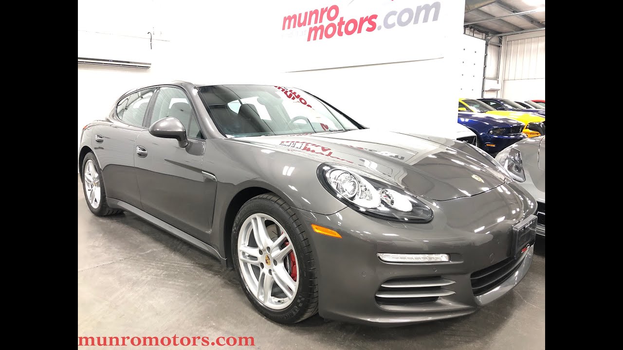 2015 Porsche Panamera 4 AWD sunroof heather and cooled seats 19 wheels Munro Motors