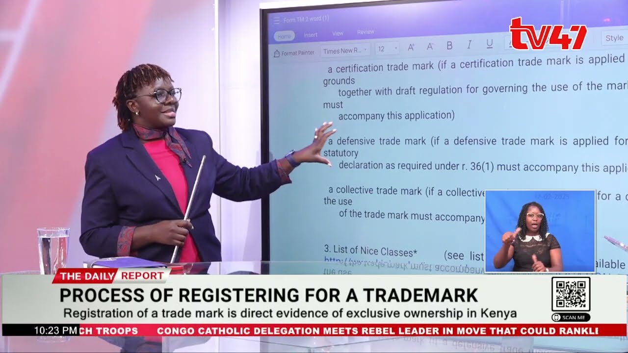 Process Of Registering Trademarks With Ass. Registrar Trademarks Elvine Apiyo; PART 2 | Market Place