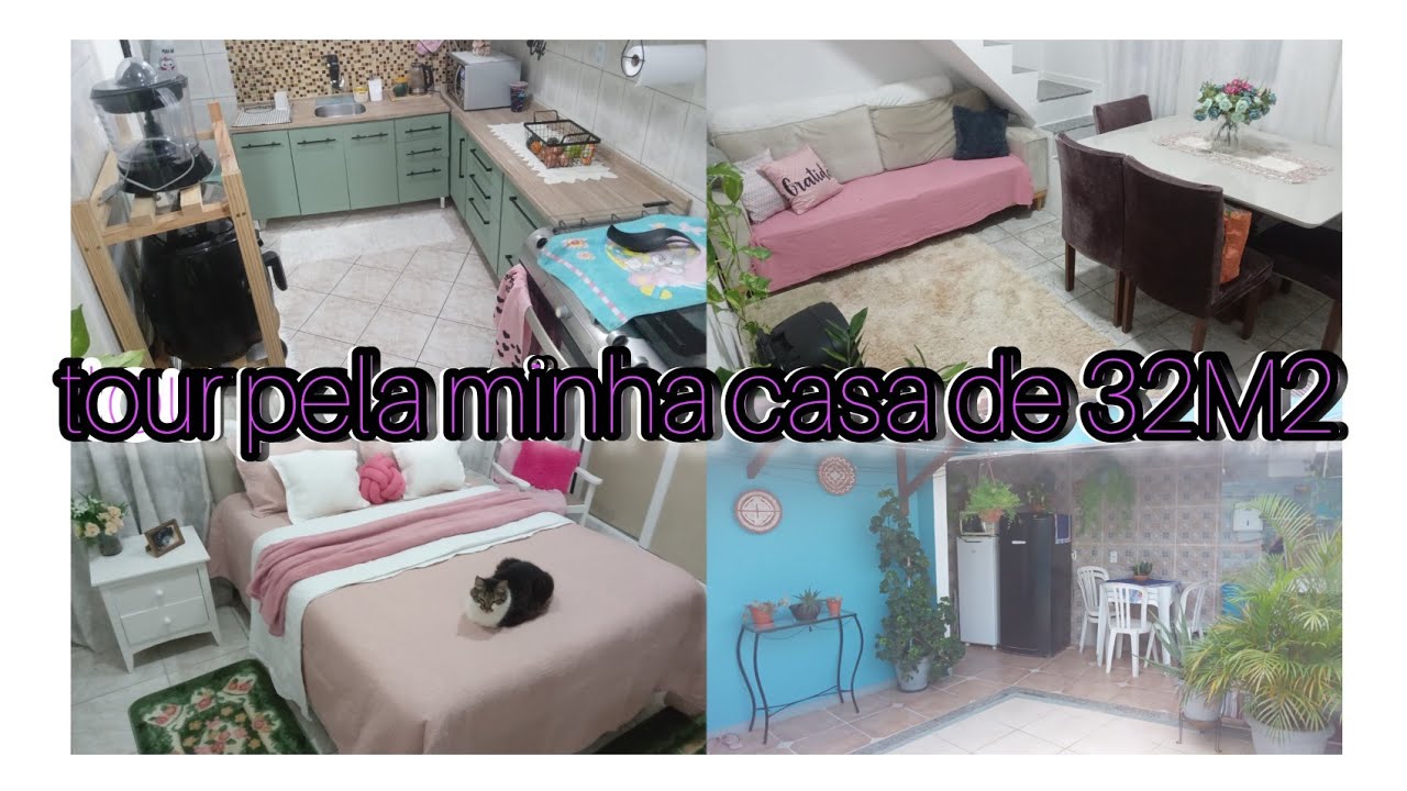 tour pela minha casa de 32M2/primeiro vídeo do canal