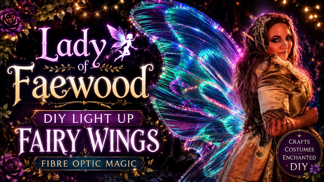 DIY Fiber Optic Fairy Wings - How To Make Light Up Fairy Wings