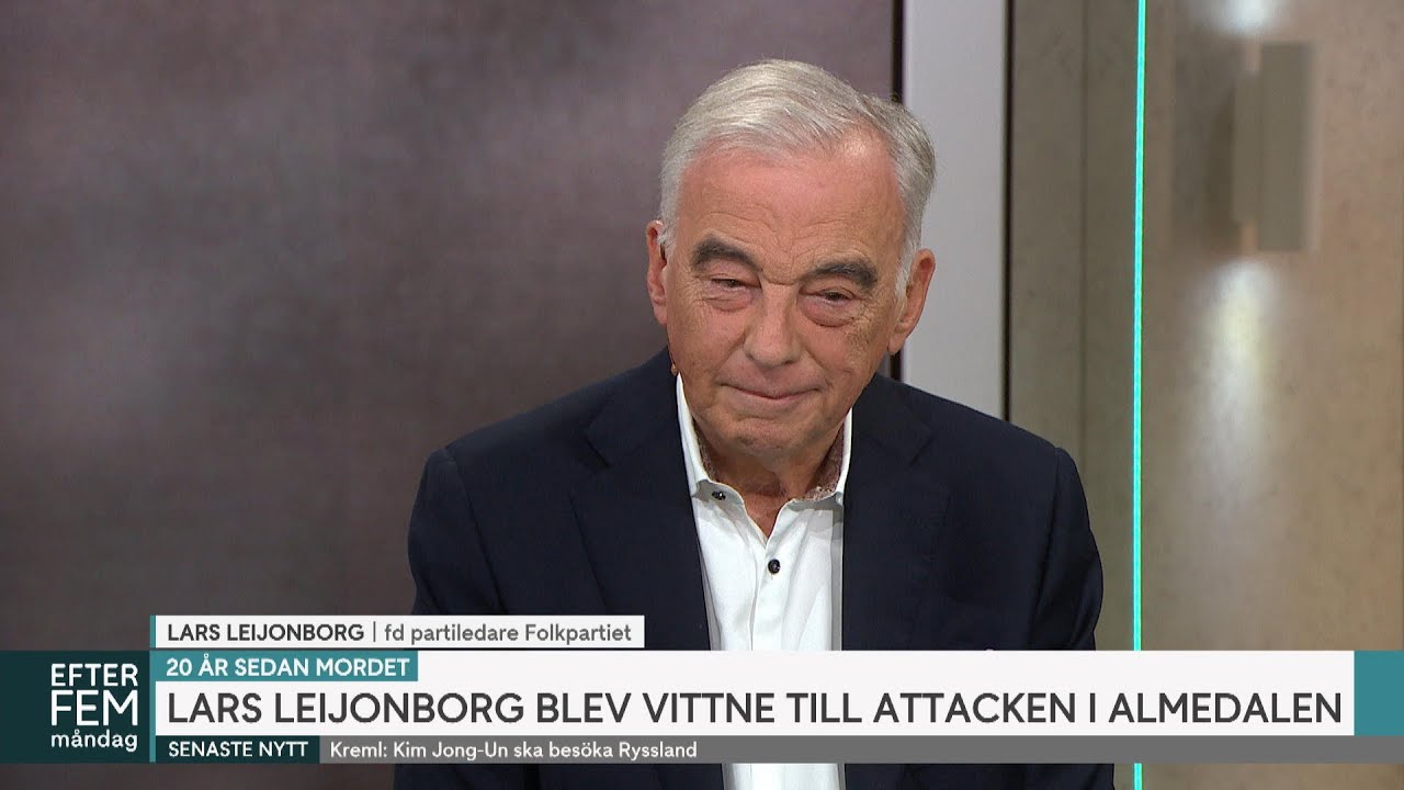 Lars Leijonborg om mordet i Almedalen: ”Hon dog bara meter från där ja… | Efter fem | TV4 & TV4 Play