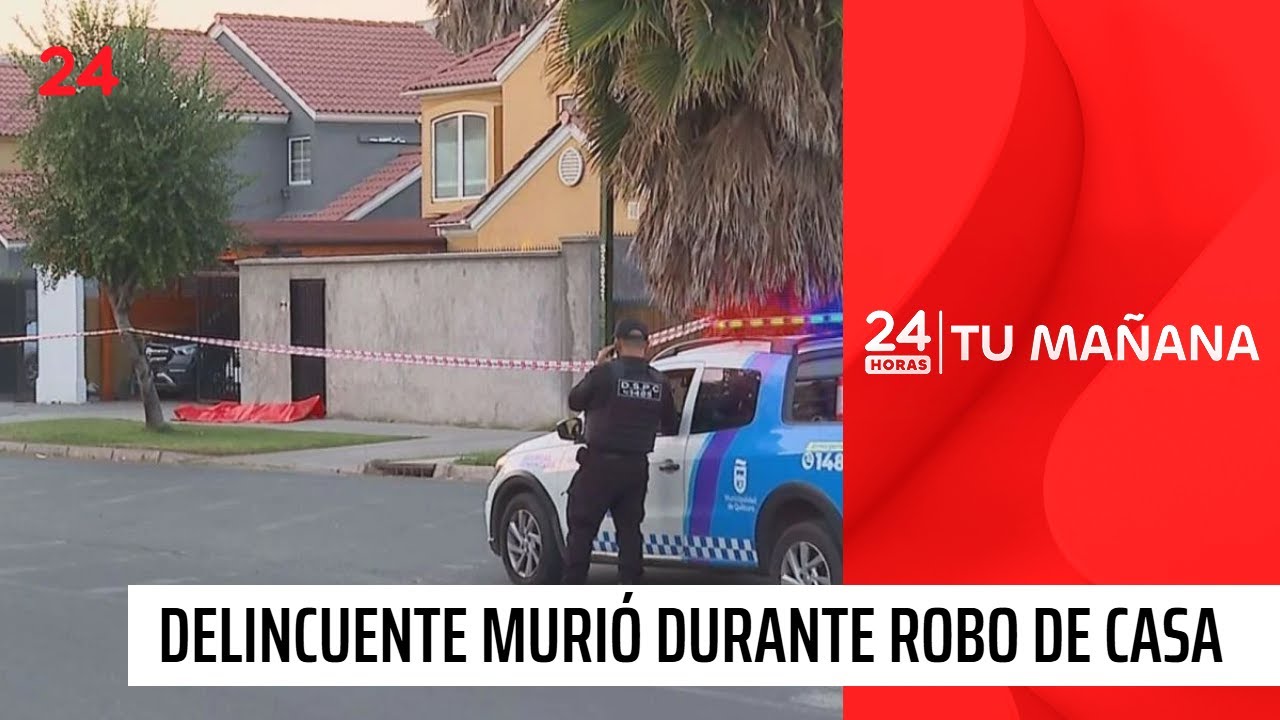 Coronel baleó y mató a delincuente que intentó robar su casa en Quilicura | 24 Horas TVN Chile