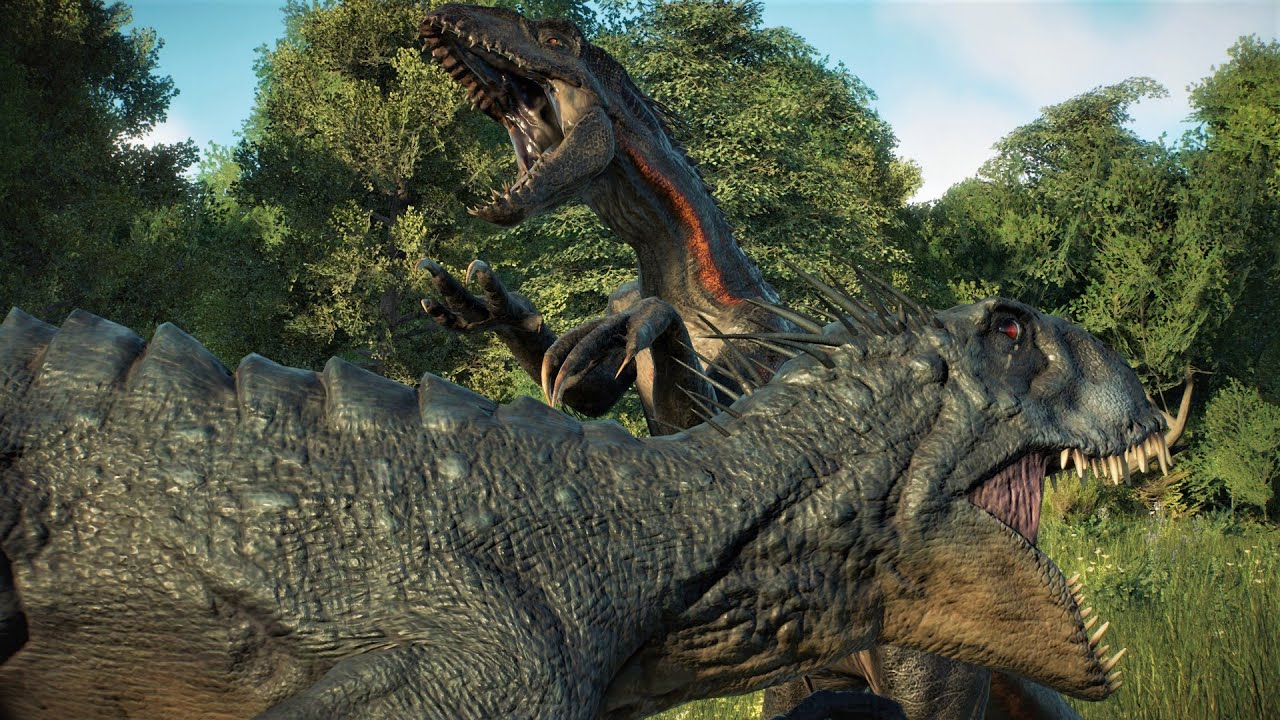 SCORPIOS REX VS INDORAPTOR - Jurassic World Evolution 2