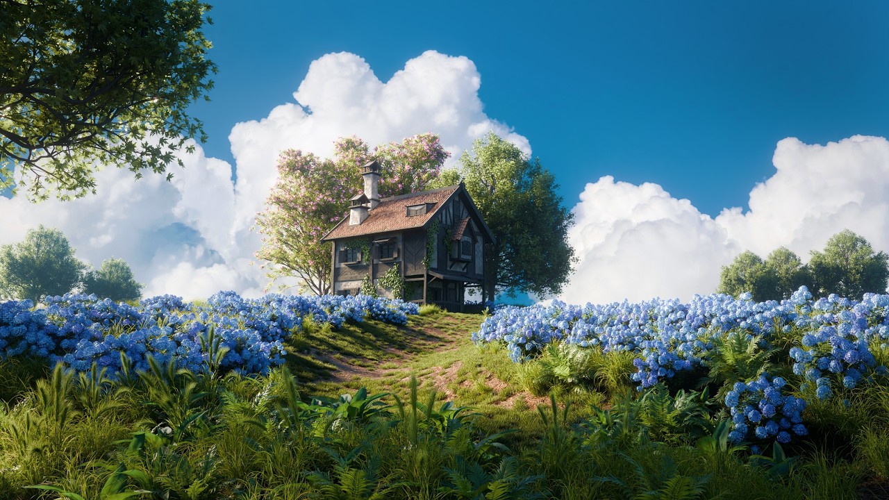 Making a beautiful outdoor scene in Blender